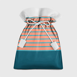 Подарочный мешок Полосатый мандариновый морской рассвет