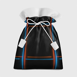 Мешок для подарков Neon black red blue, цвет: 3D-принт