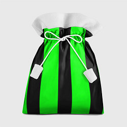Мешок для подарков Color green black line, цвет: 3D-принт