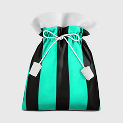 Мешок для подарков Color light blue white line, цвет: 3D-принт