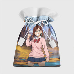 Мешок для подарков Сиратори Айра злая - Дандадан, цвет: 3D-принт