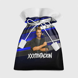 Мешок для подарков XXXTentacion с микрофоном довольный, цвет: 3D-принт