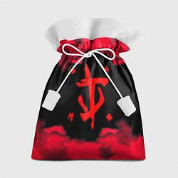 Мешок для подарков Doom огненные краски, цвет: 3D-принт