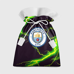 Мешок для подарков Манчестер сити зелёный шторм, цвет: 3D-принт