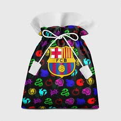 Мешок для подарков Barcelona neon games logo, цвет: 3D-принт