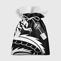 Мешок для подарков Borussia дракон белый, цвет: 3D-принт