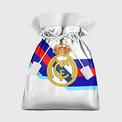 Мешок для подарков Real Madrid текстура полосы, цвет: 3D-принт