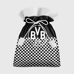 Мешок для подарков Borussia шахматная клетка, цвет: 3D-принт