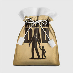 Мешок для подарков The walking dad - каламбур, цвет: 3D-принт