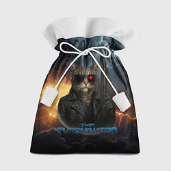 Мешок для подарков The purrminator кот терминатор, цвет: 3D-принт