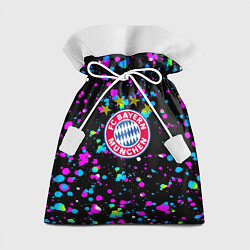 Мешок для подарков Бавария Мюнхен краски неон, цвет: 3D-принт