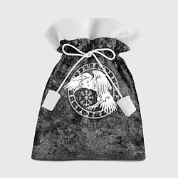 Мешок для подарков Ворон в круге рун и компас вегвизир, цвет: 3D-принт