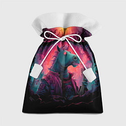 Мешок для подарков Лошадь рок стиль, цвет: 3D-принт
