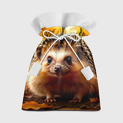 Подарочный мешок Ежик в осеннем лесу