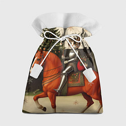 Мешок для подарков Средневековый новогодний кот, цвет: 3D-принт