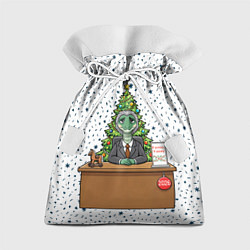 Мешок для подарков Я устал я ухожу - новогодний мем 2026, цвет: 3D-принт