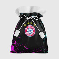 Мешок для подарков Бавария Мюнхен неоновый всплеск, цвет: 3D-принт