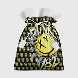 Мешок для подарков Blink-182: Smile, цвет: 3D-принт