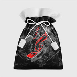 Мешок для подарков Сноубордист, цвет: 3D-принт