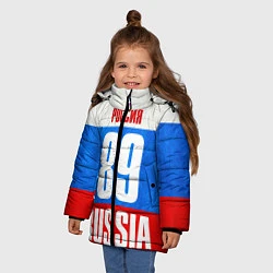 Куртка зимняя для девочки Russia: from 89, цвет: 3D-красный — фото 2