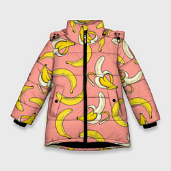 Куртка зимняя для девочки Банан 1, цвет: 3D-черный