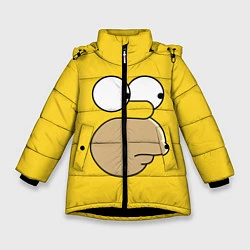 Зимняя куртка для девочки Лицо Гомера