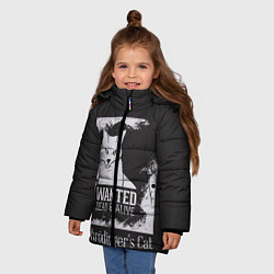 Куртка зимняя для девочки Wanted Cat, цвет: 3D-светло-серый — фото 2