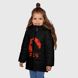 Куртка зимняя для девочки Godzilla, цвет: 3D-черный — фото 2
