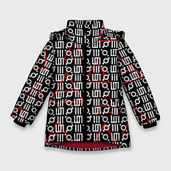 Зимняя куртка для девочки 30 STM: Symbol Pattern
