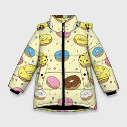 Зимняя куртка для девочки Сладкие пончики