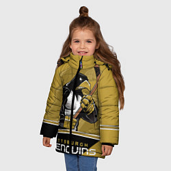 Куртка зимняя для девочки Pittsburgh Penguins, цвет: 3D-светло-серый — фото 2
