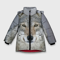 Зимняя куртка для девочки Милый волк