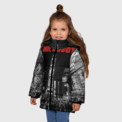 Куртка зимняя для девочки Mr. Robot City, цвет: 3D-черный — фото 2