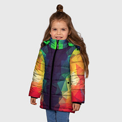 Куртка зимняя для девочки Grazy Poly VPPDGryphon, цвет: 3D-светло-серый — фото 2