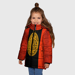 Куртка зимняя для девочки Milan5, цвет: 3D-черный — фото 2