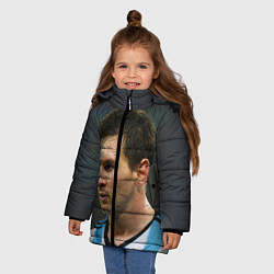 Куртка зимняя для девочки Leo Messi, цвет: 3D-черный — фото 2