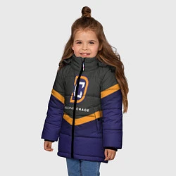 Куртка зимняя для девочки Digital Chaos Uniform, цвет: 3D-черный — фото 2