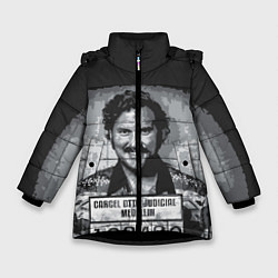Куртка зимняя для девочки Pablo Escobar: Smile, цвет: 3D-черный
