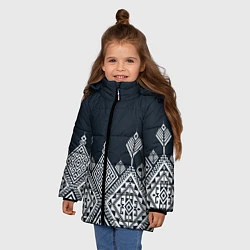 Куртка зимняя для девочки Pat30, цвет: 3D-светло-серый — фото 2