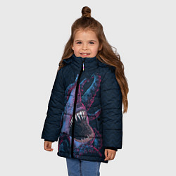 Куртка зимняя для девочки Underwater Fight, цвет: 3D-светло-серый — фото 2