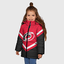 Куртка зимняя для девочки NHL: Carolina Hurricanes, цвет: 3D-светло-серый — фото 2