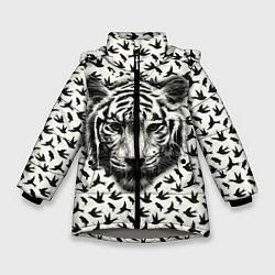Куртка зимняя для девочки Tiger Dreams, цвет: 3D-светло-серый