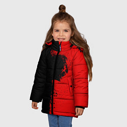 Куртка зимняя для девочки Blood Rage, цвет: 3D-светло-серый — фото 2