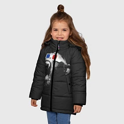 Куртка зимняя для девочки 3D Monkey, цвет: 3D-черный — фото 2