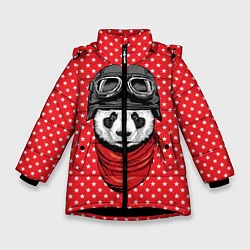Зимняя куртка для девочки Панда пилот