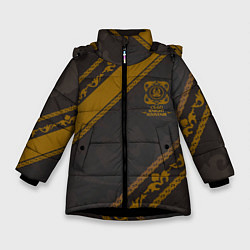 Куртка зимняя для девочки Cs:go - Knight m4a1-s style 2022, цвет: 3D-черный