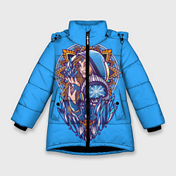 Куртка зимняя для девочки Crystal Maiden: Ice Magic, цвет: 3D-черный