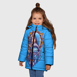 Куртка зимняя для девочки Crystal Maiden: Ice Magic, цвет: 3D-черный — фото 2