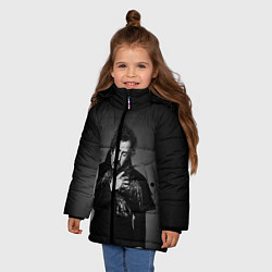 Куртка зимняя для девочки Тим Бёртон, цвет: 3D-черный — фото 2