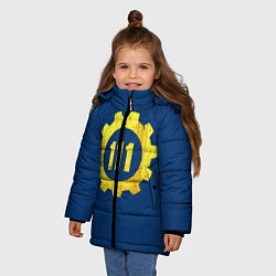 Куртка зимняя для девочки Vault 111, цвет: 3D-черный — фото 2